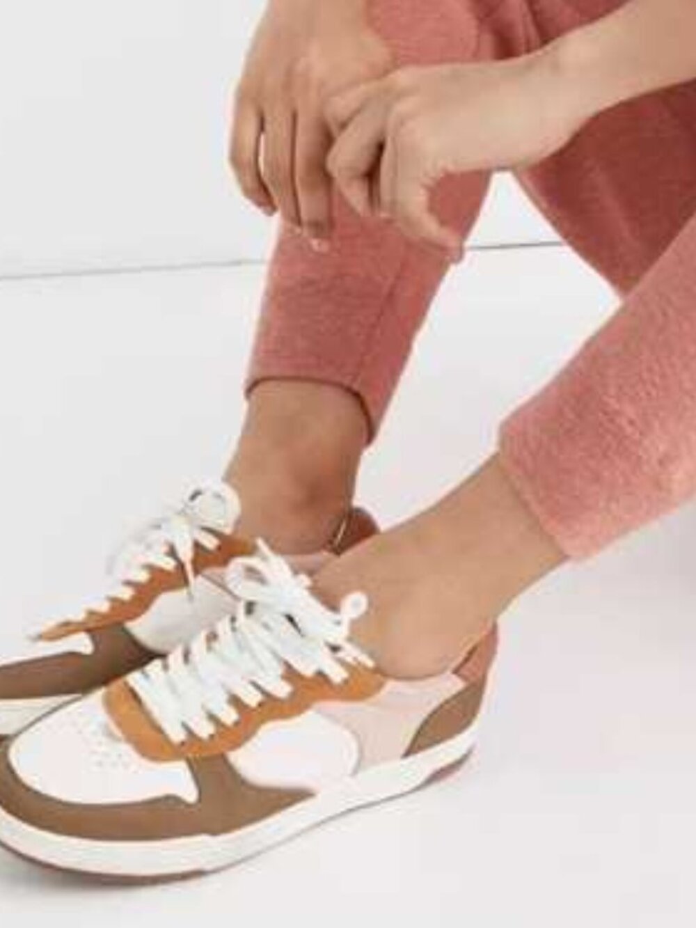 Madewell Court Sneakers in Neutral Leather and Suede